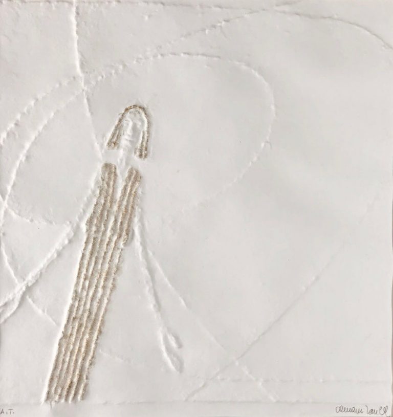 Tisk Astronomie se skvěle doplňuje se středním reliéfním tiskem Astrologie, který je totožně adjustován do stejného rámu ve shodné velikosti 58 x 45 cm. 