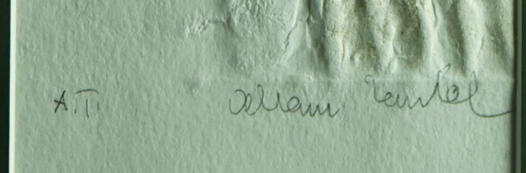 Detail signatury, značka A.T.