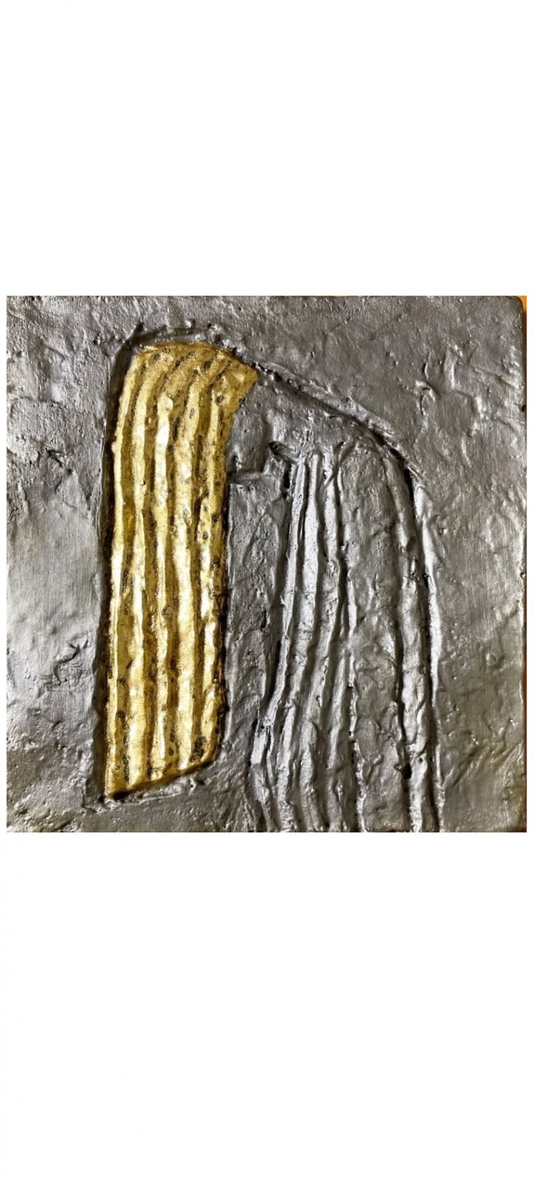 Cínový reliéf.