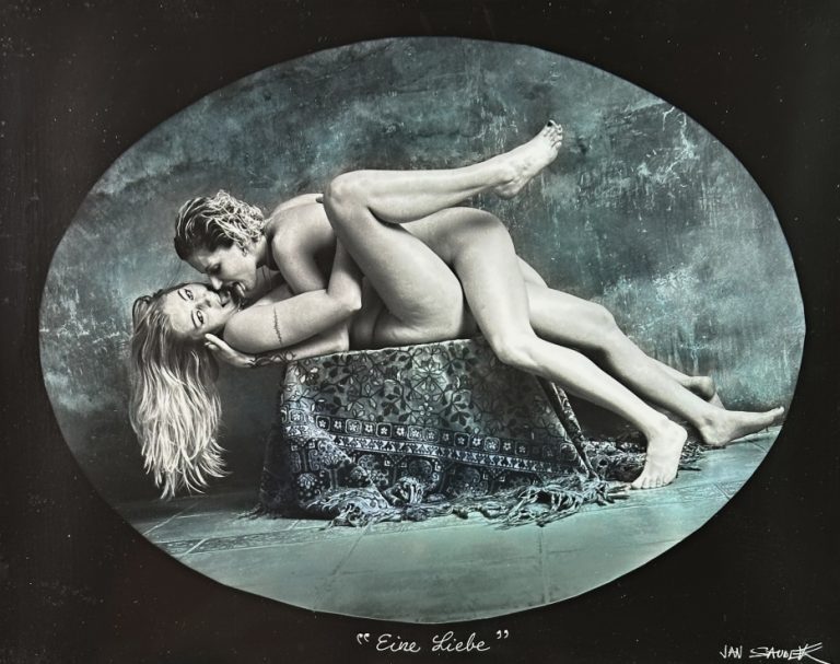 Kolorovaná fotografie The Love od Jana Saudka