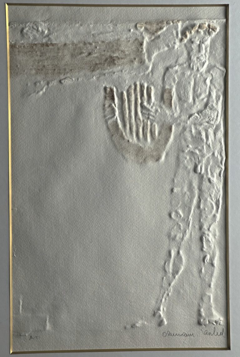 Detail reliéfního tisku