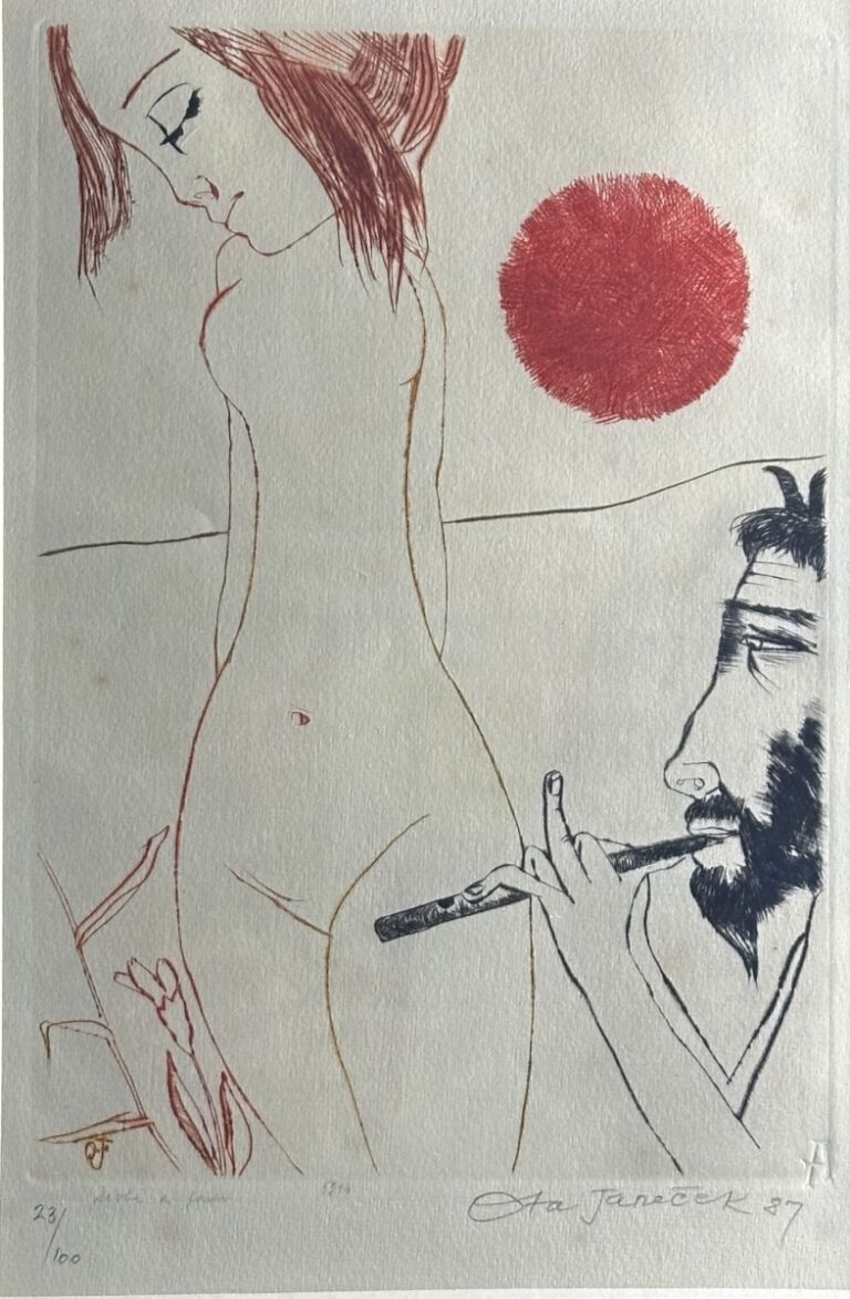 Ota Janeček - Dívka a Faun